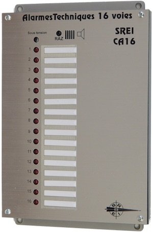 coffret alarmes rechniques 16 voies